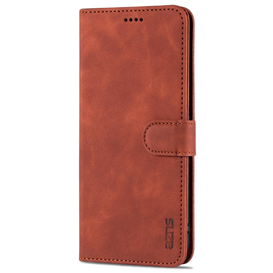 For Huawei nova 8 SE AZNS Skin Feel Calf Texture Horizontal Flip Leather Case with Card Slots & Holder & Wallet(Brown) - Huawei Cases by AZNS | Online Shopping UK | buy2fix