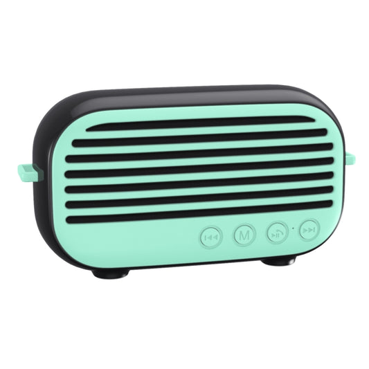New Rixing NR-3000M Bluetooth 5.0 Portable Karaoke Wireless Bluetooth Speaker with Microphone & Shoulder Strap(Green) - Desktop Speaker by NewRixing | Online Shopping UK | buy2fix