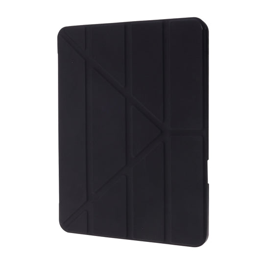Deformation Transparent Acrylic Horizontal Flip PU Leather Case with Multi-folding Holder & Sleep / Wake-up Function & Pen Slot For iPad Air 2022 / 2020 10.9(Black) - iPad Air (2022) / (2020) 10.9 Cases by buy2fix | Online Shopping UK | buy2fix