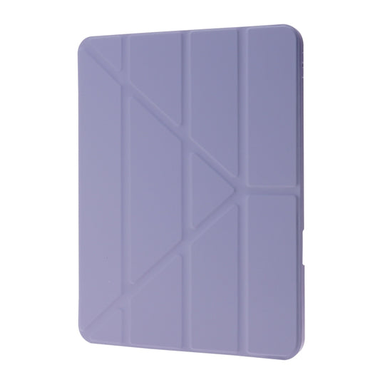 Deformation Transparent Acrylic Horizontal Flip PU Leather Case with Multi-folding Holder & Sleep / Wake-up Function & Pen Slot For iPad Air 2022 / 2020 10.9(Lavender Grey) - iPad Air (2022) / (2020) 10.9 Cases by buy2fix | Online Shopping UK | buy2fix