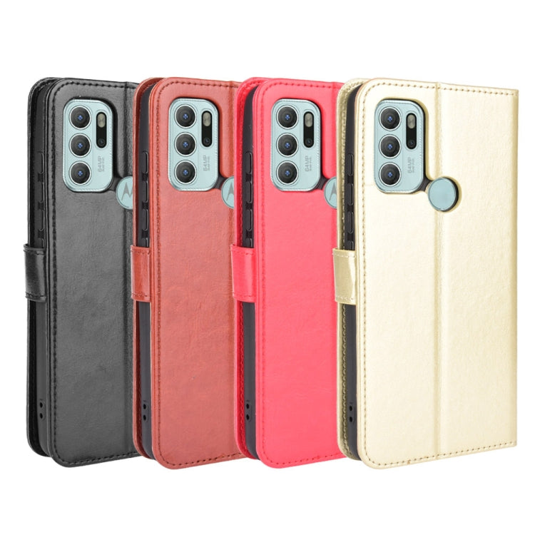 For Motorola Moto G60S Crazy Horse Texture Horizontal Flip Leather Case with Holder & Card Slots & Lanyard(Black) by buy2fix
