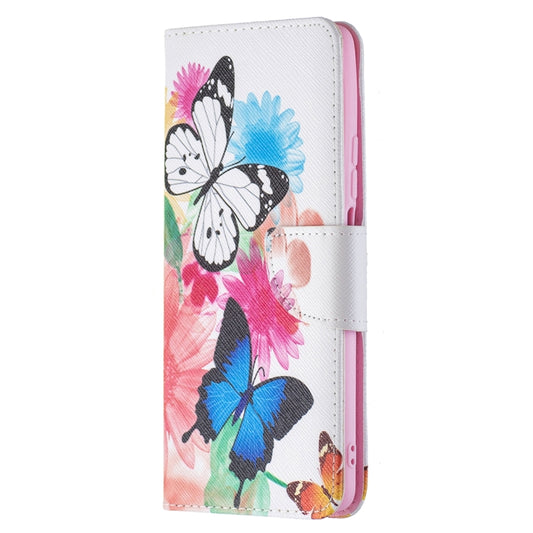 For Xiaomi Mi 11T Colored Drawing Pattern Horizontal Flip Leather Case with Holder & Card Slots & Wallet(Butterflies) by buy2fix