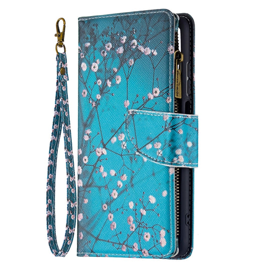 For Xiaomi Redmi 10 Colored Drawing Pattern Zipper Horizontal Flip Leather Case with Holder & Card Slots & Wallet(Plum Blossom) by buy2fix