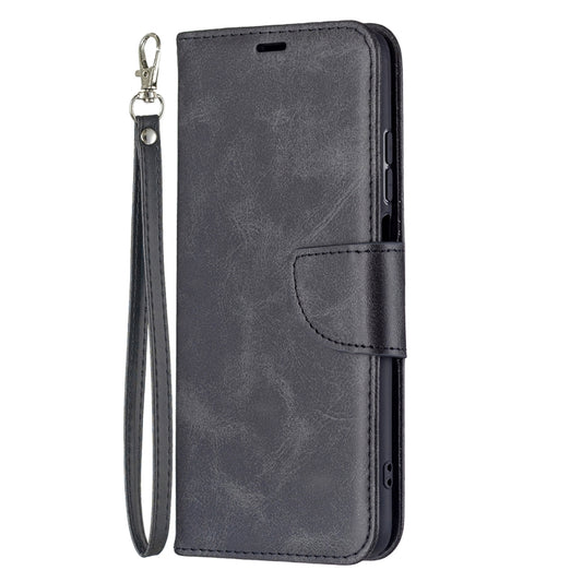 For Xiaomi Redmi 10 Retro Lambskin Texture Pure Color Horizontal Flip PU Leather Case with Holder & Card Slots & Wallet & Lanyard(Black) by buy2fix