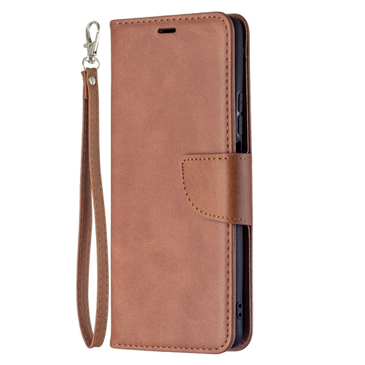 For Xiaomi Mi 11T Retro Lambskin Texture Pure Color Horizontal Flip PU Leather Case with Holder & Card Slots & Wallet & Lanyard(Brown) by buy2fix