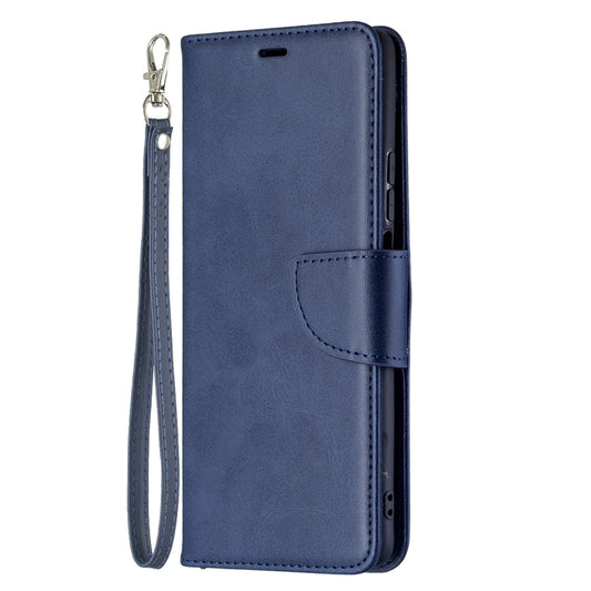 For Xiaomi Mi 11T Retro Lambskin Texture Pure Color Horizontal Flip PU Leather Case with Holder & Card Slots & Wallet & Lanyard(Blue) by buy2fix