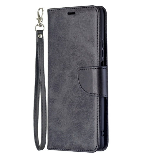 For Xiaomi Mi 11T Retro Lambskin Texture Pure Color Horizontal Flip PU Leather Case with Holder & Card Slots & Wallet & Lanyard(Black) by buy2fix