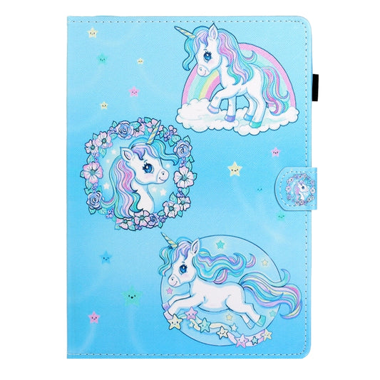 8 inch Universal Colored Drawing Horizontal Flip PU Leather Case with Holder & Card Slot(Unicorn) - 8 inch by buy2fix | Online Shopping UK | buy2fix