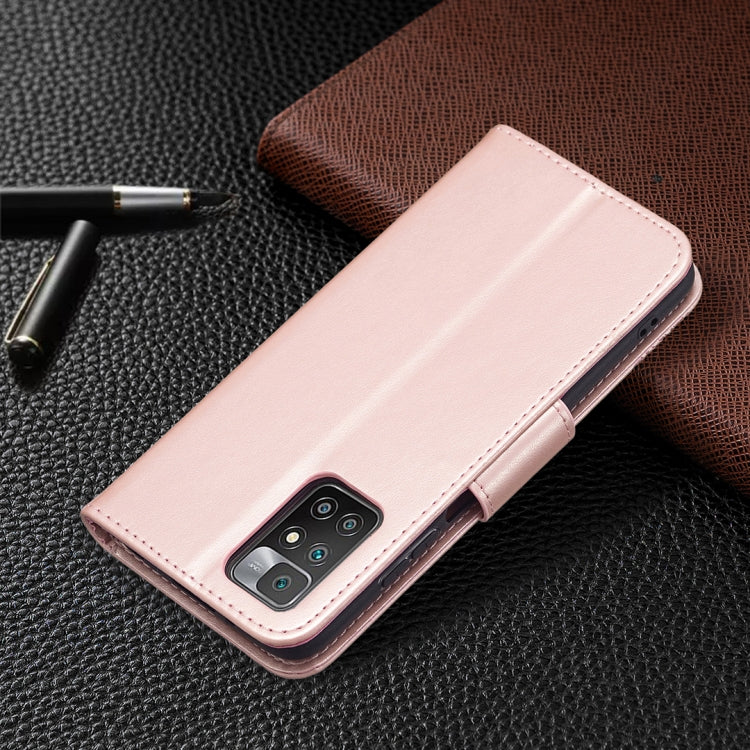 For Xiaomi Redmi 10 Two Butterflies Embossing Pattern Horizontal Flip Leather Case with Holder & Card Slot & Wallet & Lanyard(Gold) by buy2fix