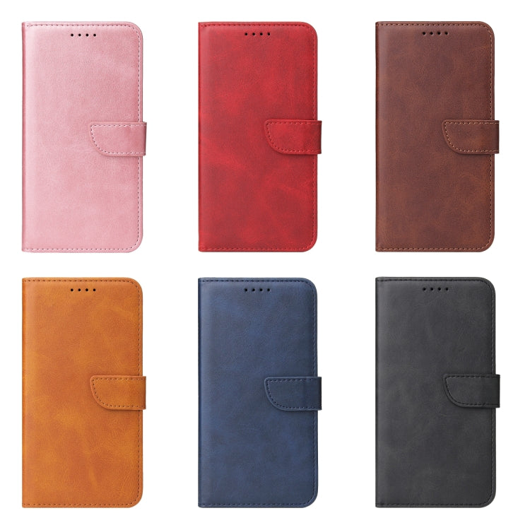 For iPhone X / XS Calf Texture Buckle Horizontal Flip Leather Case with Holder & Card Slots & Wallet(Rose Gold) by buy2fix