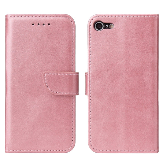 For iPhone SE 2022 / SE 2020 / 8 / 7 Calf Texture Buckle Horizontal Flip Leather Case with Holder & Card Slots & Wallet(Rose Gold) by buy2fix