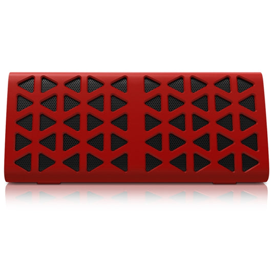 NewRixing NR-3021 TWS Hollow Triangle Pattern Bluetooth Speaker(Red) - Desktop Speaker by NewRixing | Online Shopping UK | buy2fix