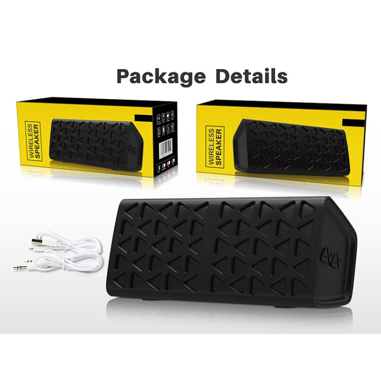 NewRixing NR-3021 TWS Hollow Triangle Pattern Bluetooth Speaker(Black) - Desktop Speaker by NewRixing | Online Shopping UK | buy2fix