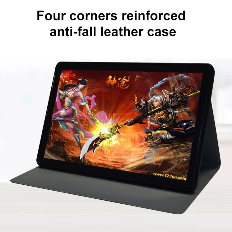 For Teclast M40SE Horizontal Flip PU Leather Case with Holder(Black) by buy2fix