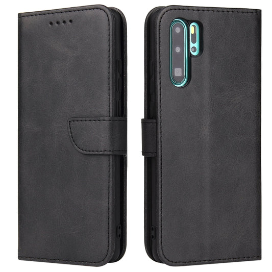 For Huawei P30 Pro Calf Texture Buckle Horizontal Flip Leather Case with Holder & Card Slots & Wallet(Black) by buy2fix