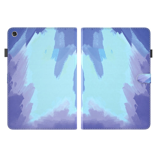 For Huawei MatePad T 10s / Enjoy Tablet 2 Voltage Watercolor Pattern Skin Feel Magnetic Horizontal Flip PU Leather Case with Holder(Blue) by buy2fix