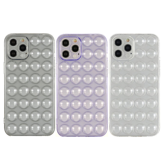 For iPhone 12 Pro Max TPU Full Coverage Shockproof Bubble Case(Transparent) by buy2fix