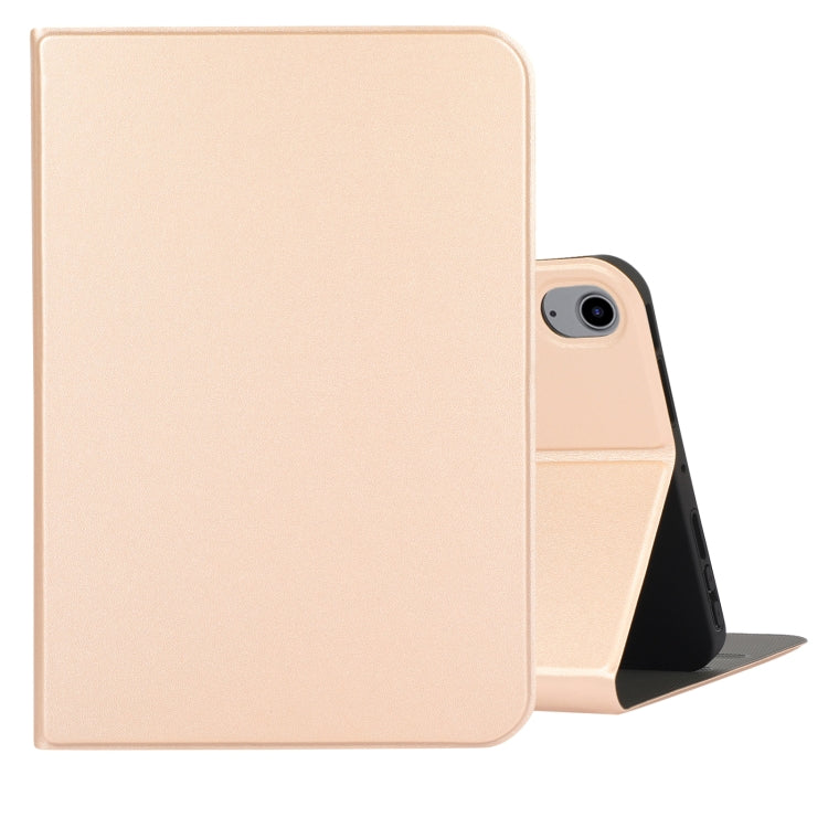 For iPad mini 6 / mini 2024 Voltage Craft Texture Leather Tablet Case with Holder(Gold) - iPad mini 6 Cases by buy2fix | Online Shopping UK | buy2fix