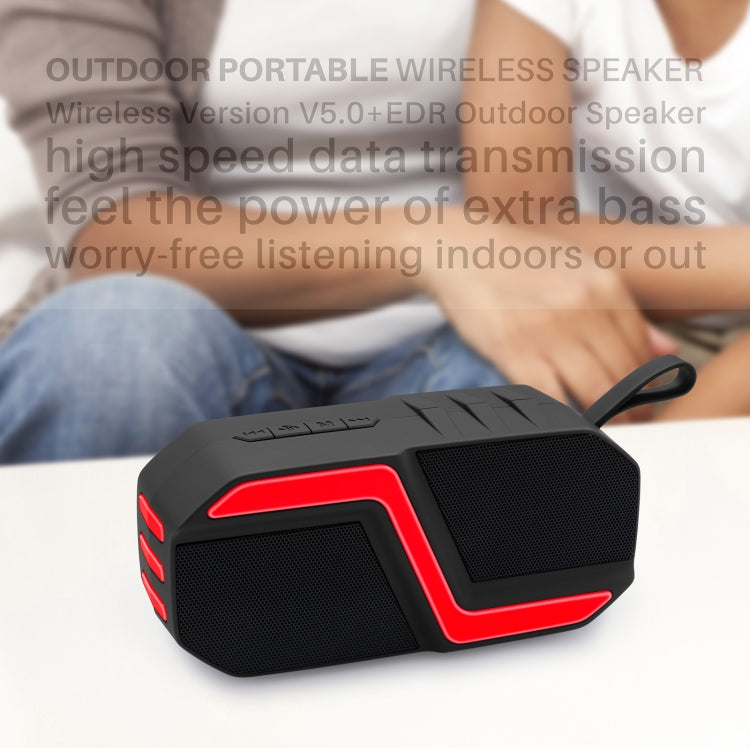 NewRixing NR-5019 Outdoor Portable Bluetooth Speaker, Support Hands-free Call / TF Card / FM / U Disk(Yellow) - Desktop Speaker by NewRixing | Online Shopping UK | buy2fix