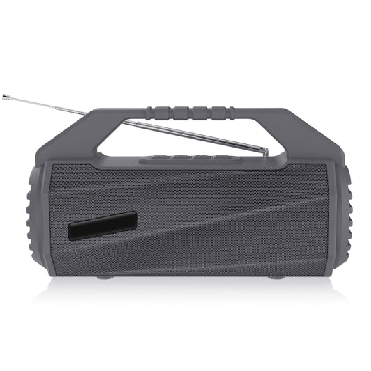 NewRixing NR-4025FM Outdoor Splash-proof Water Portable Bluetooth Speaker, Support Hands-free Call / TF Card / FM / U Disk(Grey) - Desktop Speaker by NewRixing | Online Shopping UK | buy2fix