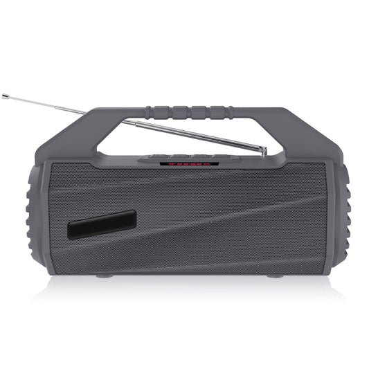 NewRixing NR-4025FM with Screen Outdoor Splash-proof Water Portable Bluetooth Speaker, Support Hands-free Call / TF Card / FM / U Disk(Grey) - Desktop Speaker by NewRixing | Online Shopping UK | buy2fix
