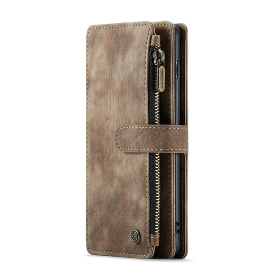 For Samsung Galaxy S10+ CaseMe-C30 PU + TPU Multifunctional Horizontal Flip Leather Case with Holder & Card Slot & Wallet & Zipper Pocket(Brown) by CaseMe