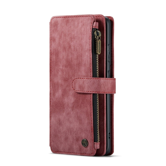 For Samsung Galaxy S20+ 5G CaseMe-C30 PU + TPU Multifunctional Horizontal Flip Leather Case with Holder & Card Slot & Wallet & Zipper Pocket(Red) by CaseMe