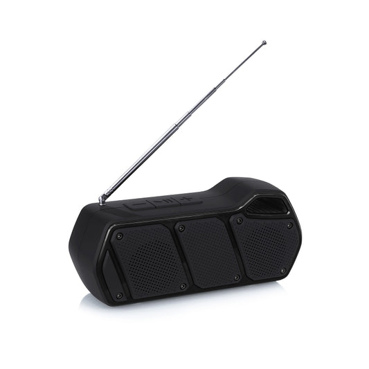 NewRixing NR-5011fm Outdoor Portable Bluetooth Speakerr, Support Hands-free Call / TF Card / FM / U Disk(Black) - Desktop Speaker by NewRixing | Online Shopping UK | buy2fix