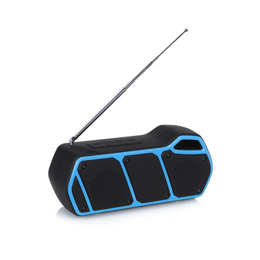 NewRixing NR-5011fm Outdoor Portable Bluetooth Speakerr, Support Hands-free Call / TF Card / FM / U Disk(Blue) - Desktop Speaker by NewRixing | Online Shopping UK | buy2fix