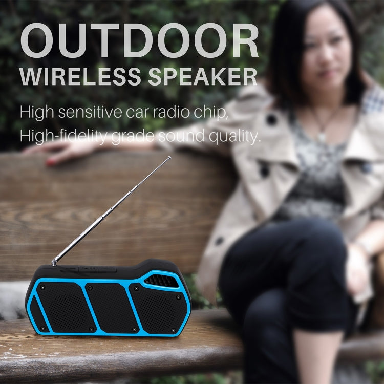 NewRixing NR-5011fm Outdoor Portable Bluetooth Speakerr, Support Hands-free Call / TF Card / FM / U Disk(Red) - Desktop Speaker by NewRixing | Online Shopping UK | buy2fix