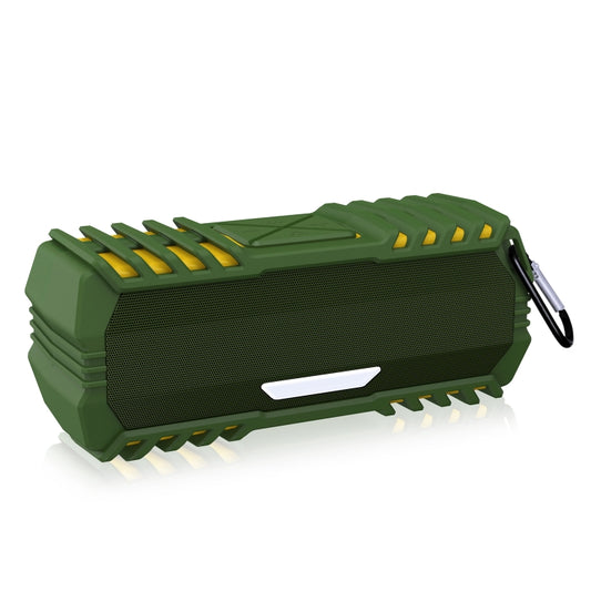 NewRixing NR-5015 Outdoor Portable Bluetooth Speakerr with Hook, Support Hands-free Call / TF Card / FM / U Disk(Green) - Desktop Speaker by NewRixing | Online Shopping UK | buy2fix
