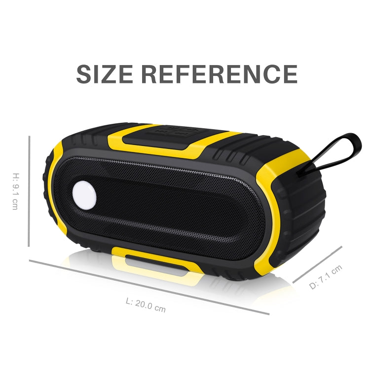 NewRixing NR-5016 Outdoor Splash-proof Water Bluetooth Speaker, Support Hands-free Call / TF Card / FM / U Disk(Green) - Desktop Speaker by NewRixing | Online Shopping UK | buy2fix