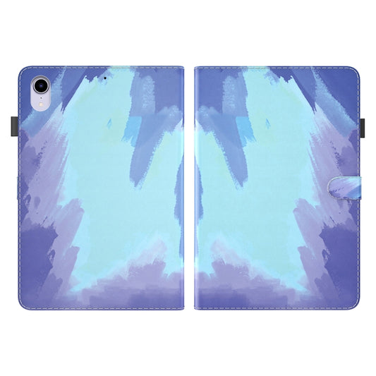 For iPad mini 2024 / mini 6 Watercolor Pattern Skin Feel Magnetic Horizontal Flip PU Leather Tablet Case with Holder & Card Slots & Photo Frame(Winter Snow) - iPad mini 6 Cases by buy2fix | Online Shopping UK | buy2fix