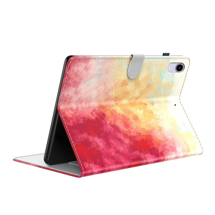 For iPad mini 2024 / mini 6 Watercolor Pattern Skin Feel Magnetic Horizontal Flip PU Leather Tablet Case with Holder & Card Slots & Photo Frame(Spring Cherry) - iPad mini 6 Cases by buy2fix | Online Shopping UK | buy2fix