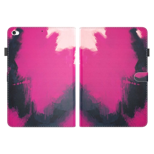 Watercolor Pattern Skin Feel Magnetic Horizontal Flip PU Leather Case with Holder & Card Slots & Photo Frame & Sleep / Wake-up Function For iPad mini 5 / 4 / 3 / 2 / 1(Berry) by buy2fix