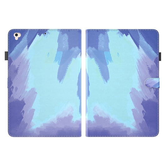 Watercolor Pattern Skin Feel Magnetic Horizontal Flip PU Leather Case with Holder & Card Slots & Photo Frame & Sleep / Wake-up Function For iPad 9.7 (2018 & 2017) / Air 2 / Air(Winter Snow) by buy2fix