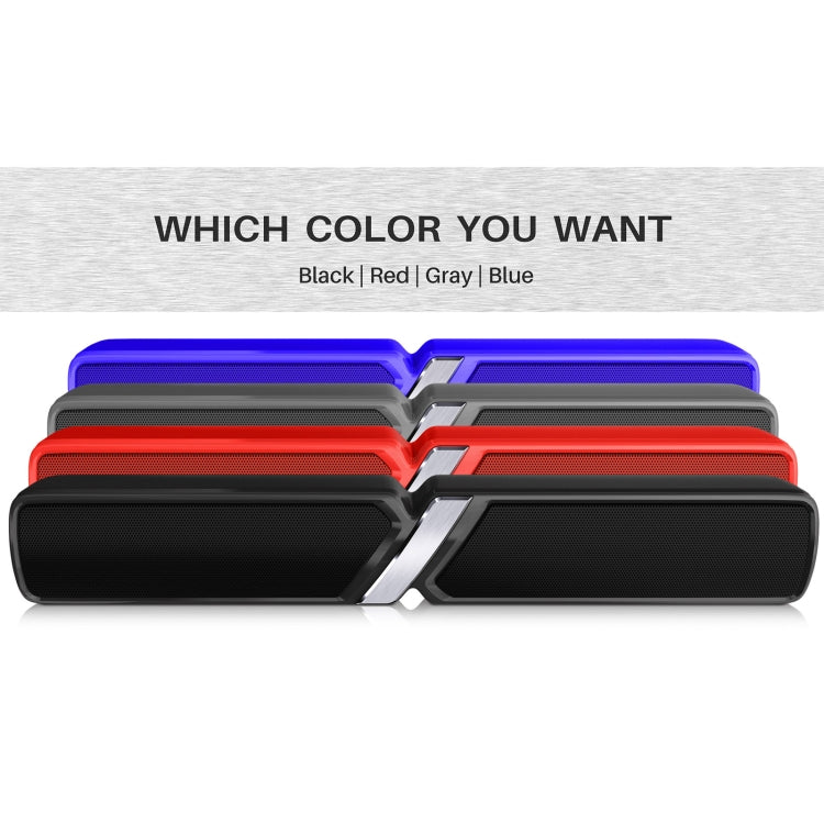 NewRixing NR-6017 Outdoor Portable Bluetooth Speaker, Support Hands-free Call / TF Card / FM / U Disk(Blue) - Desktop Speaker by NewRixing | Online Shopping UK | buy2fix