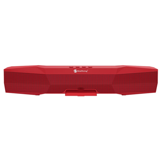 NewRixing NR-7011 Outdoor Portable Bluetooth Speaker with Phone Holder, Support Hands-free Call / TF Card / FM / U Disk(Red) - Desktop Speaker by NewRixing | Online Shopping UK | buy2fix