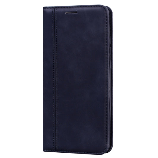 For Xiaomi Redmi 10 Frosted Business Magnetic Horizontal Flip PU Leather Case with Holder & Card Slot & Lanyard(Black) by buy2fix