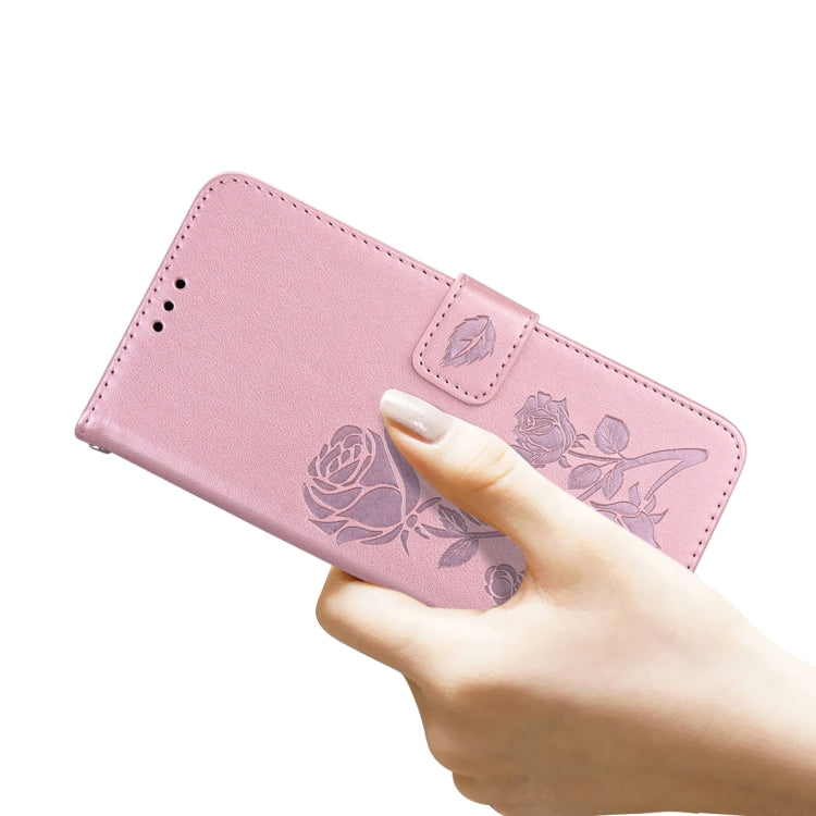 For Xiaomi Redmi 10 Rose Embossed Horizontal Flip PU Leather Case with Holder & Card Slots & Wallet(Rose Gold) by buy2fix