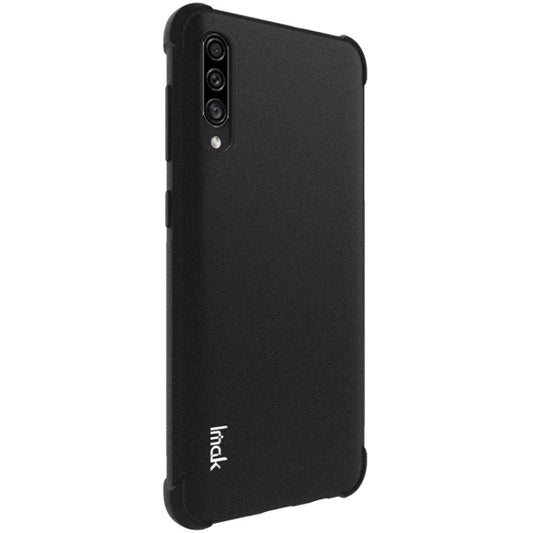 For Galaxy A50s / A30s IMAK All-inclusive Shockproof Airbag TPU Case, with Screen Protector(Matte Black) by imak