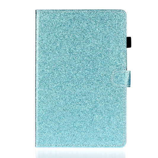 For iPad 10.2 / 10.5 Varnish Glitter Powder Horizontal Flip Leather Case with Holder & Card Slot(Blue) - iPad 10.2 Cases by buy2fix | Online Shopping UK | buy2fix