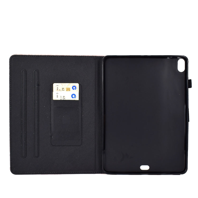 For iPad Pro 11 (2018) Varnish Glitter Powder Horizontal Flip Leather Case with Holder & Card Slot(Blue) - iPad Pro 11 (2018) Cases by buy2fix | Online Shopping UK | buy2fix