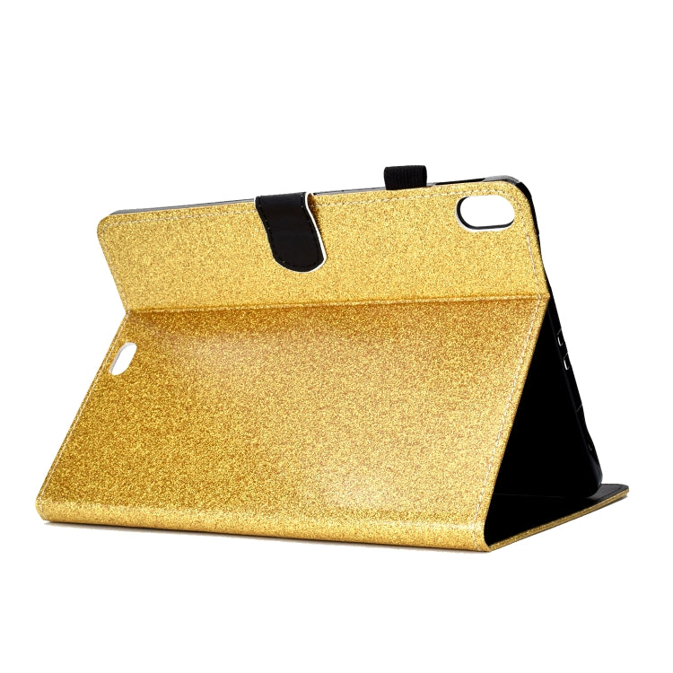For iPad Pro 11 (2018) Varnish Glitter Powder Horizontal Flip Leather Case with Holder & Card Slot(Gold) - iPad Pro 11 (2018) Cases by buy2fix | Online Shopping UK | buy2fix