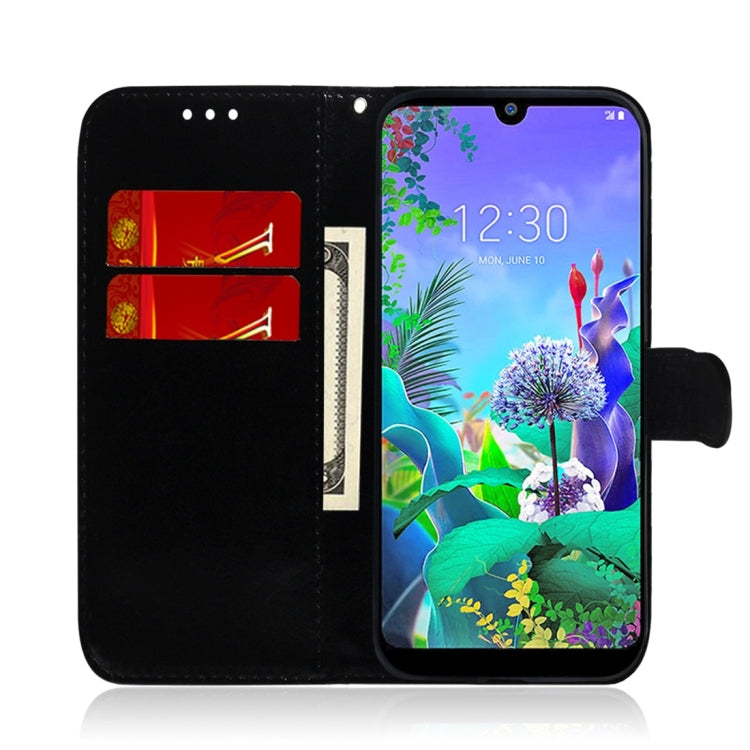 For LG Q60 Imitated Mirror Surface Horizontal Flip Leather Case with Holder & Card Slots & Wallet & Lanyard(Black) - LG Cases by buy2fix | Online Shopping UK | buy2fix
