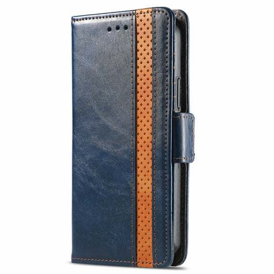 For Blackview A100 CaseNeo Business Splicing Dual Magnetic Buckle Horizontal Flip PU Leather Case with Holder & Card Slots & Wallet(Blue) by buy2fix