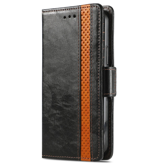 For Oukitel C21 Pro CaseNeo Business Splicing Dual Magnetic Buckle Horizontal Flip PU Leather Case with Holder & Card Slots & Wallet(Black) by buy2fix