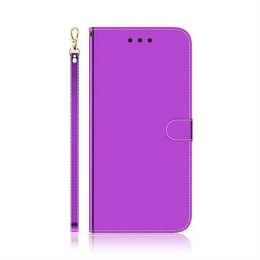 For Nokia 6.2 / 7.2 Imitated Mirror Surface Horizontal Flip Leather Case with Holder & Card Slots & Wallet & Lanyard(Purple) by buy2fix