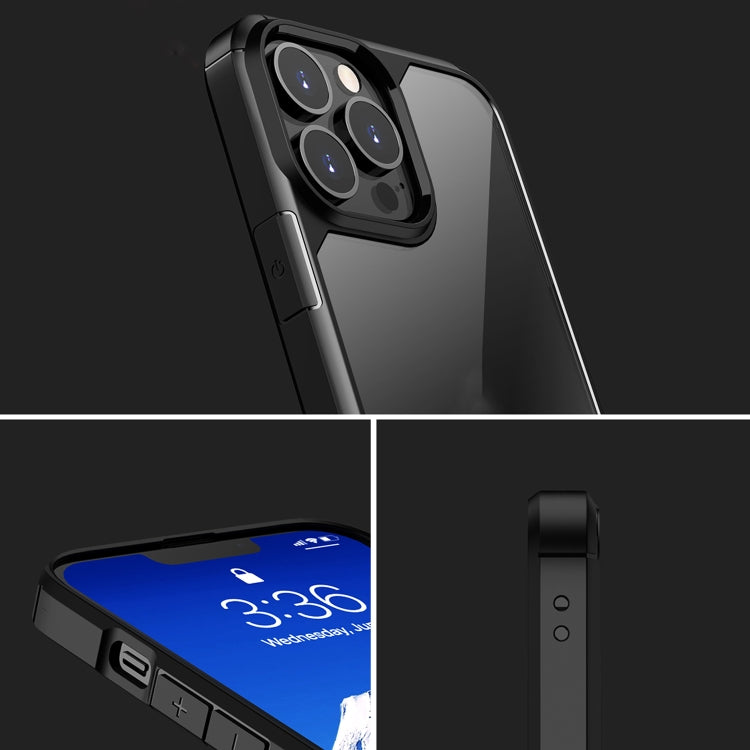 For iPhone 13 mini iPAKY Royal Armor Shockproof TPU + Clear PC Protective Case (Black) by buy2fix