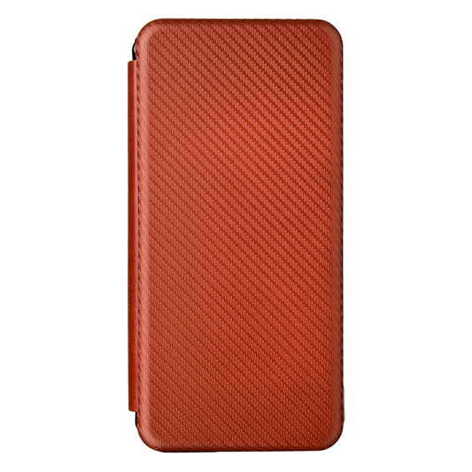 For Doogee S86 / S86 Pro Carbon Fiber Texture Horizontal Flip TPU + PC + PU Leather Case with Card Slot(Brown) by buy2fix